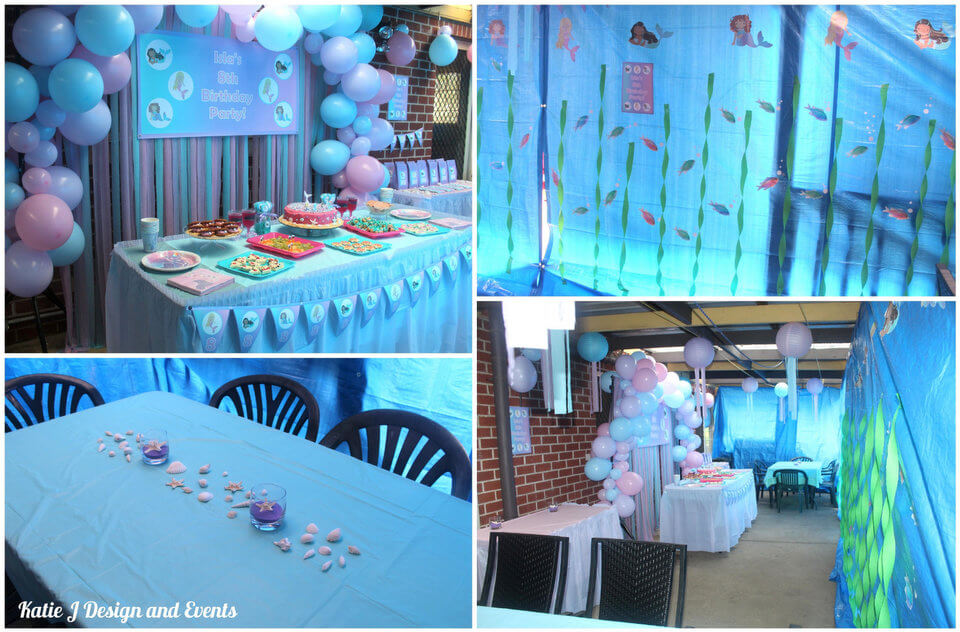 Mermaid Birthday Party Area Setup