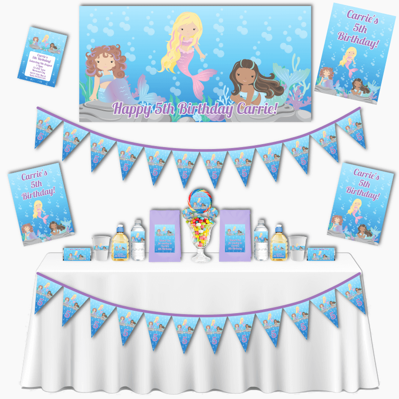 Mermaids Party Decorations Pack