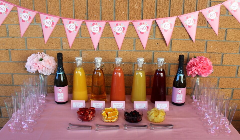 Mimosa Cocktails Party Table
