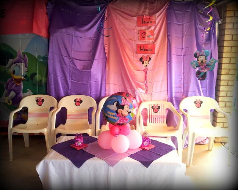 Minnie Mouse Party Seating