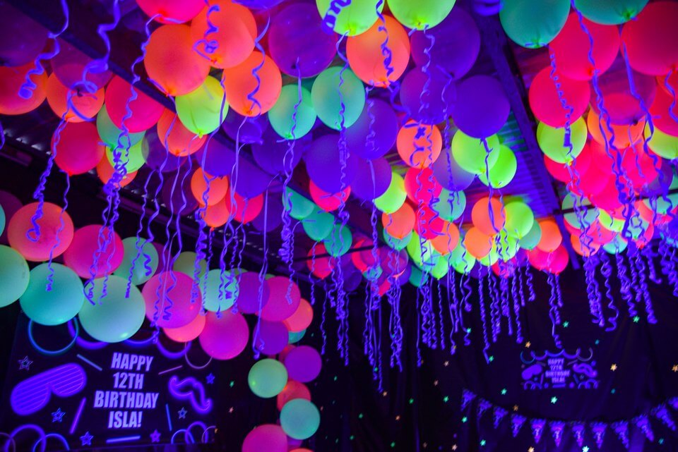 Neon Glow in the Dark Party Balloons