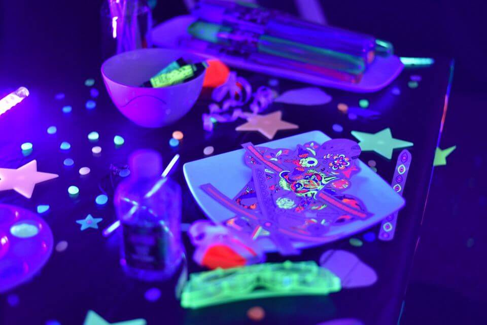 Neon Glow in the Dark Party Tattoos