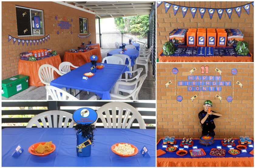 Home Nerf Birthday Party Ideas
