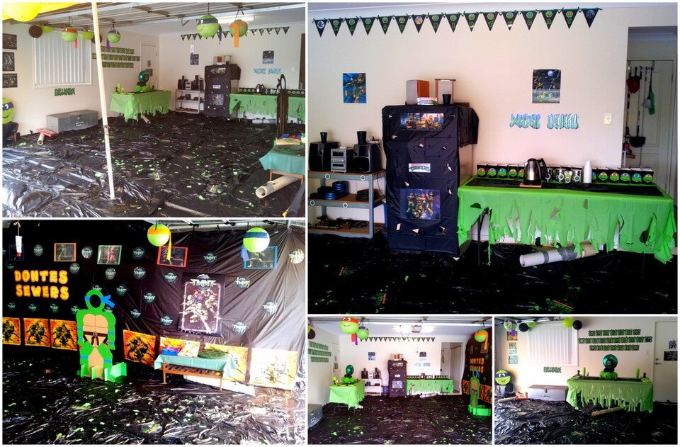 Ninja Turtles DIY Party Setup