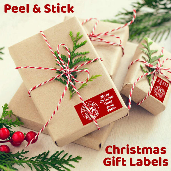 Personalised Peel & Stick Christmas Gift Labels