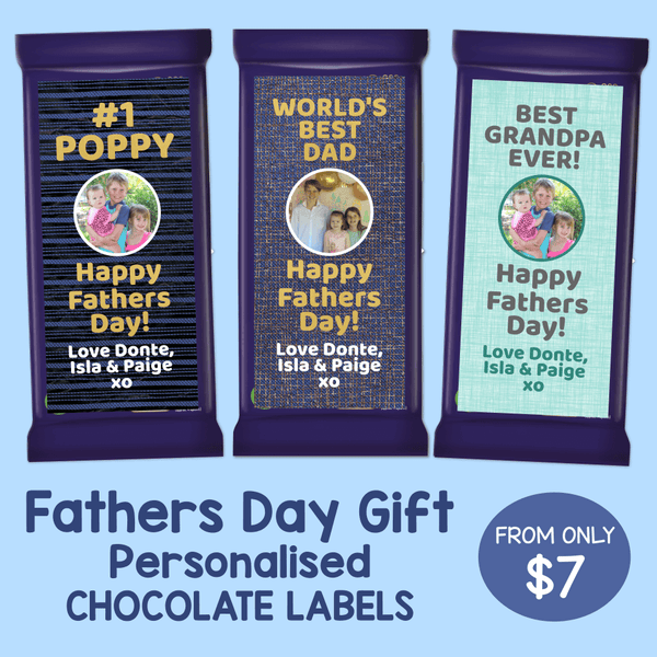 Personalised Fathers Day Chocolate Gifts