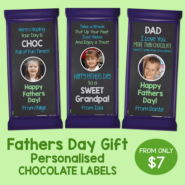 Personalised Fathers Day Chocolate Gifts