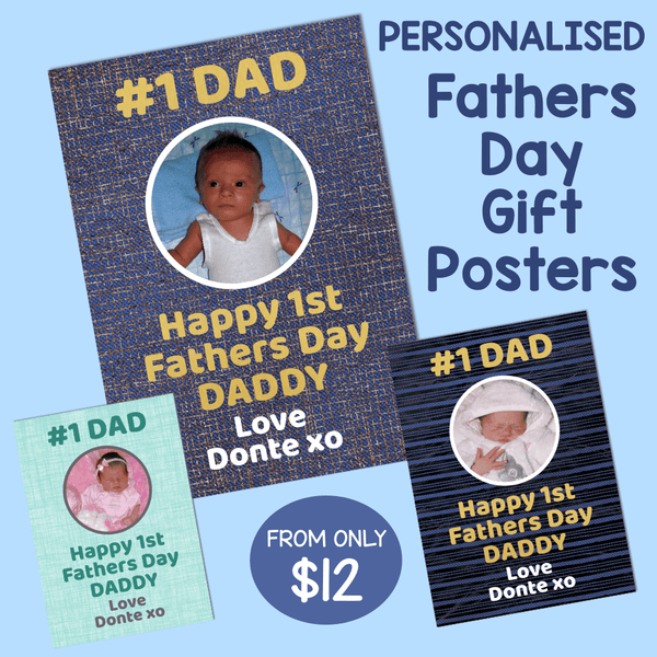 Personalised Fathers Day Gift Posters