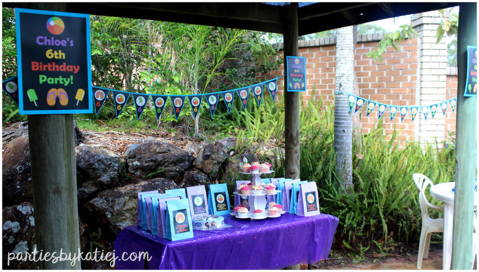 Pool Party Setup and Display