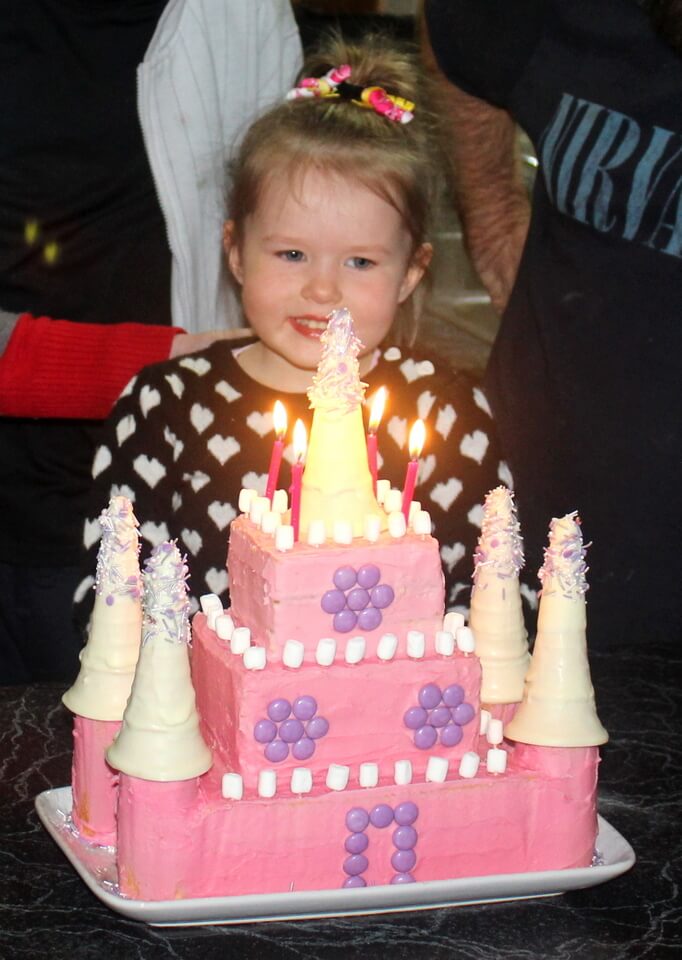 Princess Castle Cake - Birthday Girl