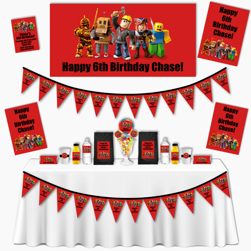 Roblox Birthday Party Grand Party Pack