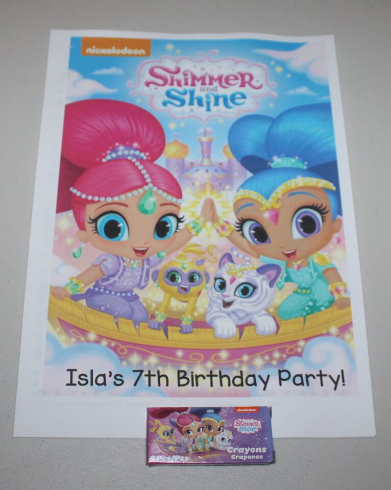 Shimmer and Shine DIY Colouring Book