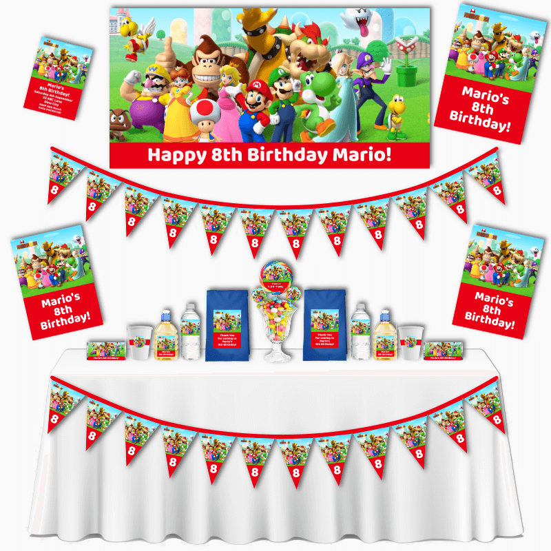 Super Mario Birthday Party Grand Decorations Pack