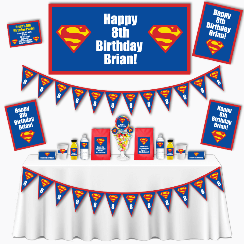 Superman Logo Party Decorations