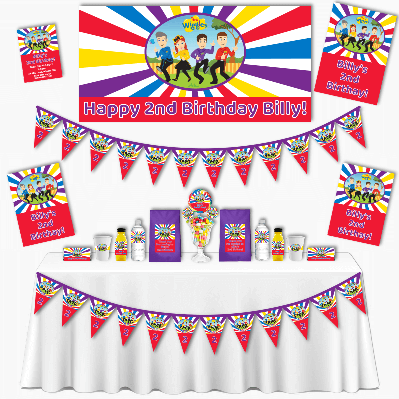 The Wiggles Cartoon Birthday Party Grand Party Decorations Pack