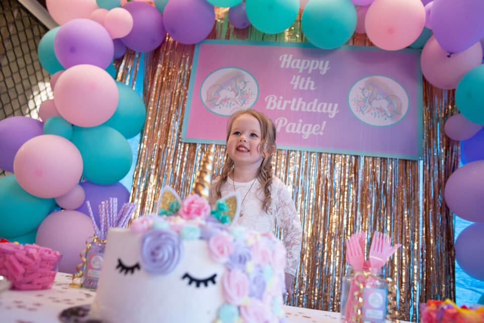 Unicorn Cake & Lolly Table