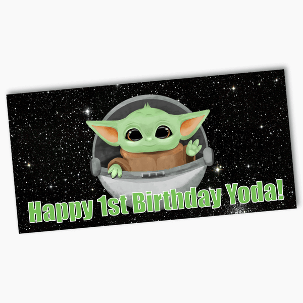Personalised Baby Yoda Birthday Party Decorations & Supplies