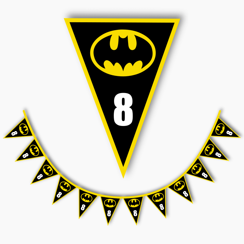 Personalised Batman Logo Party Decorations & Supplies