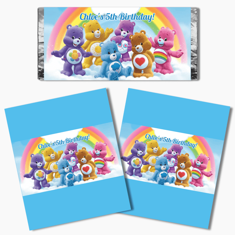 Personalised Care Bears Birthday Party Decorations - Katie J