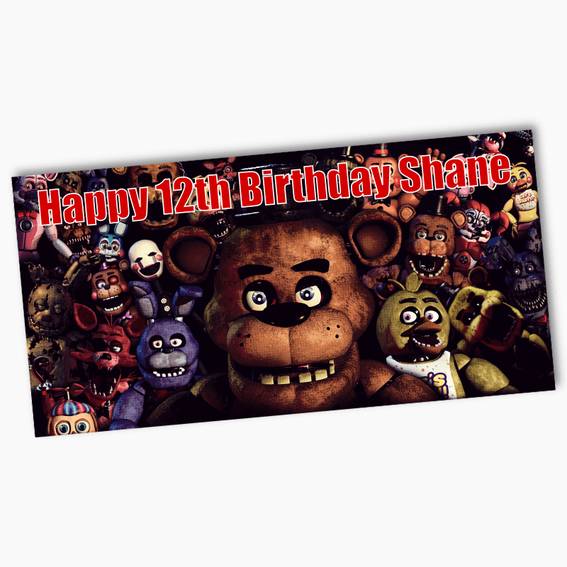 FNAF Five Nights at Freddys 500ml Personalised Kids Drinks Water