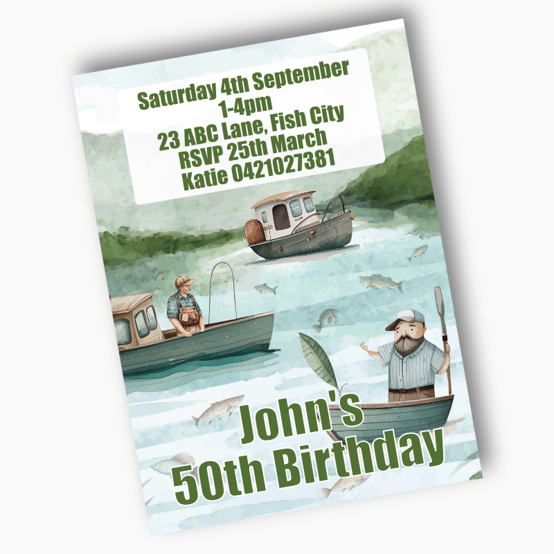 Personalised Fishing Birthday Party Bags & Labels - Katie J Design and  Events