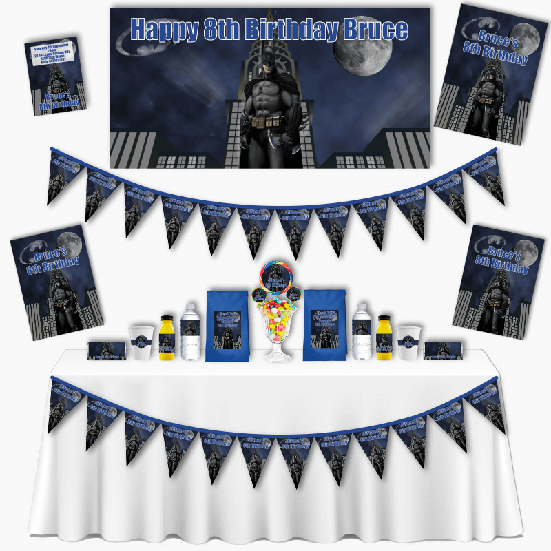 Personalised Batman Grand Party Decorations Pack