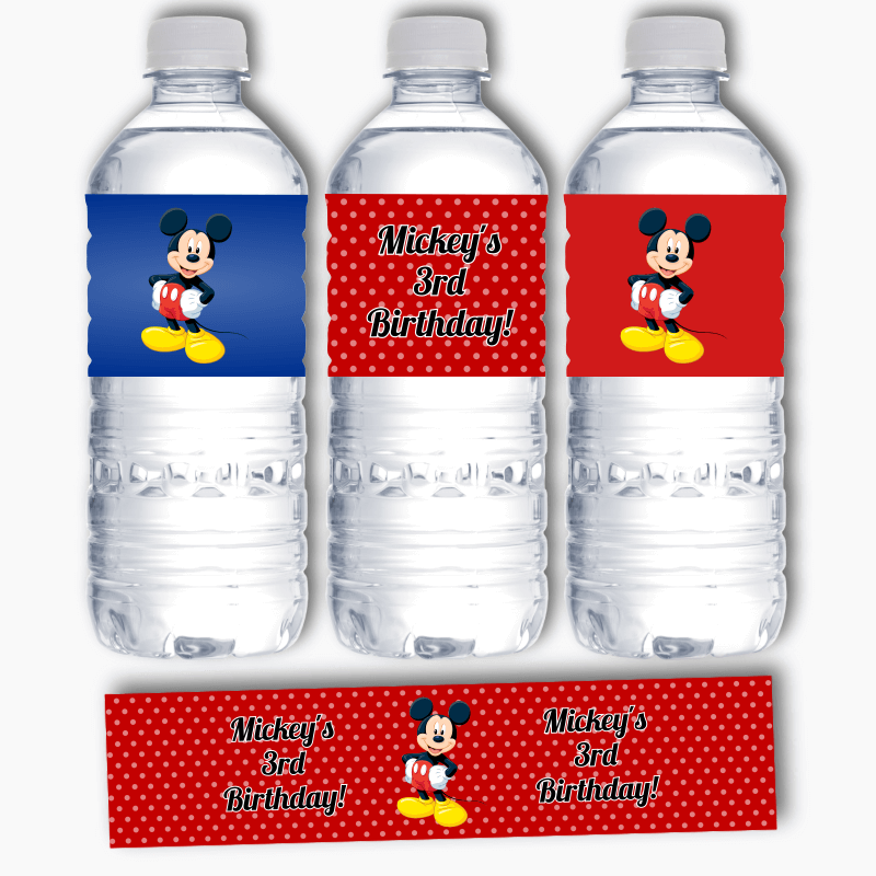 Minnie Mouse Party Drink Labels Printable Minnie Water Bottle