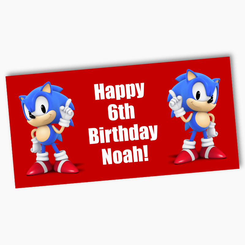 Personalised Sonic the Hedgehog Birthday Party Invitations - Katie J Design  and Events