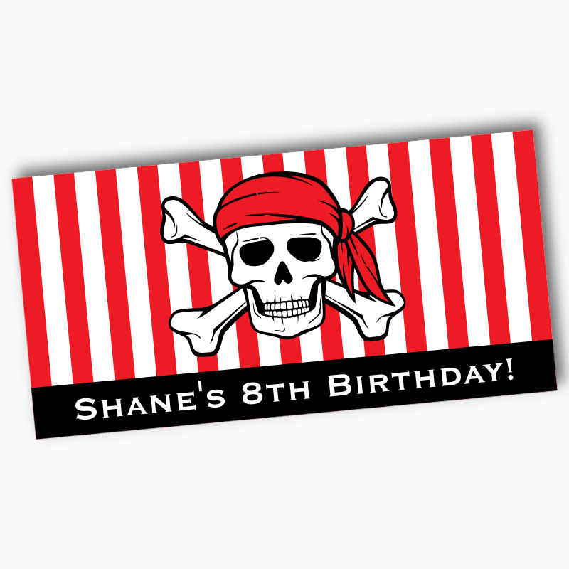 Fun Deluxe Pirate Skull & Crossbones Birthday Party Pack - Katie J