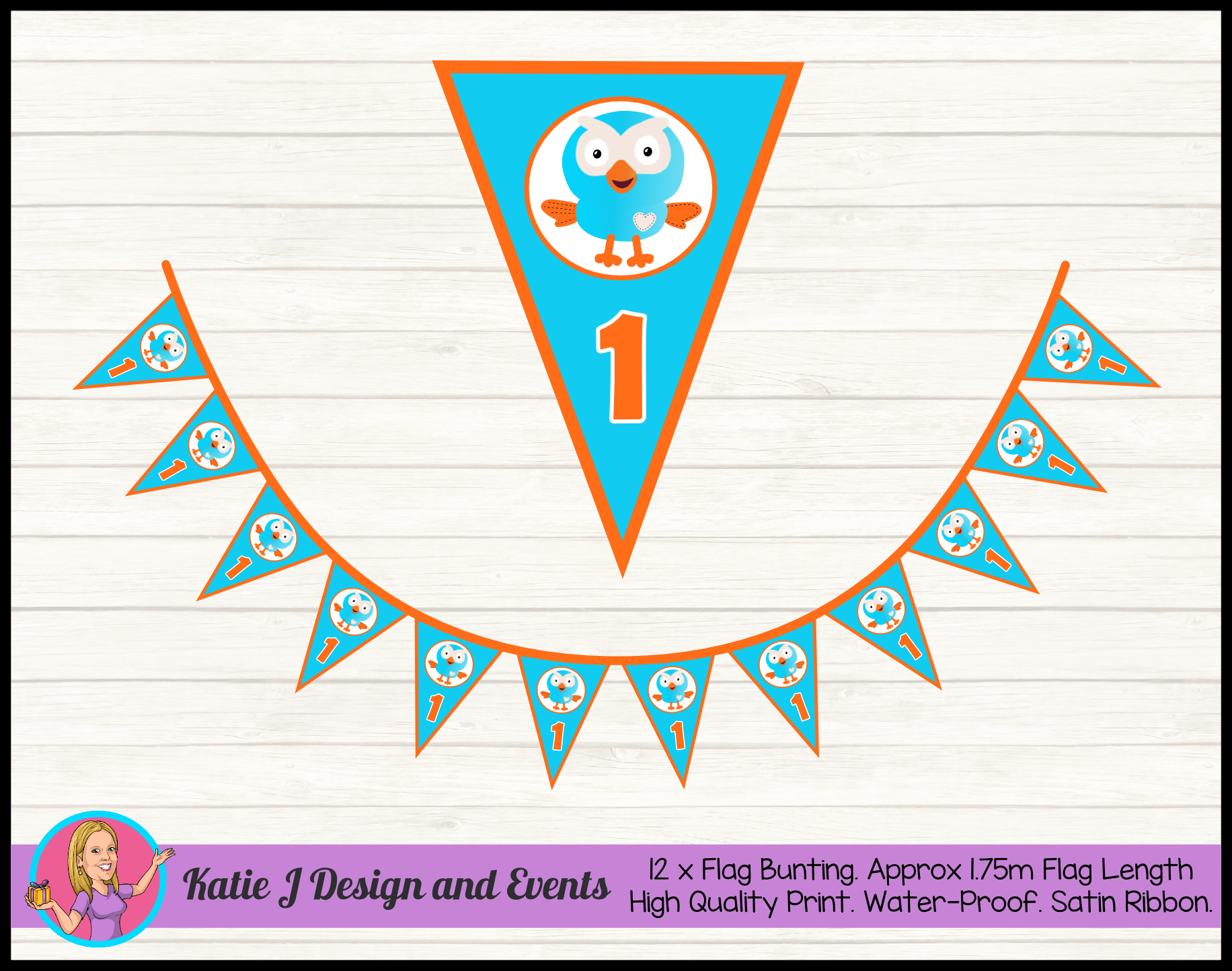Personalised Hoot Birthday Party Decorations Katie J Design And Events