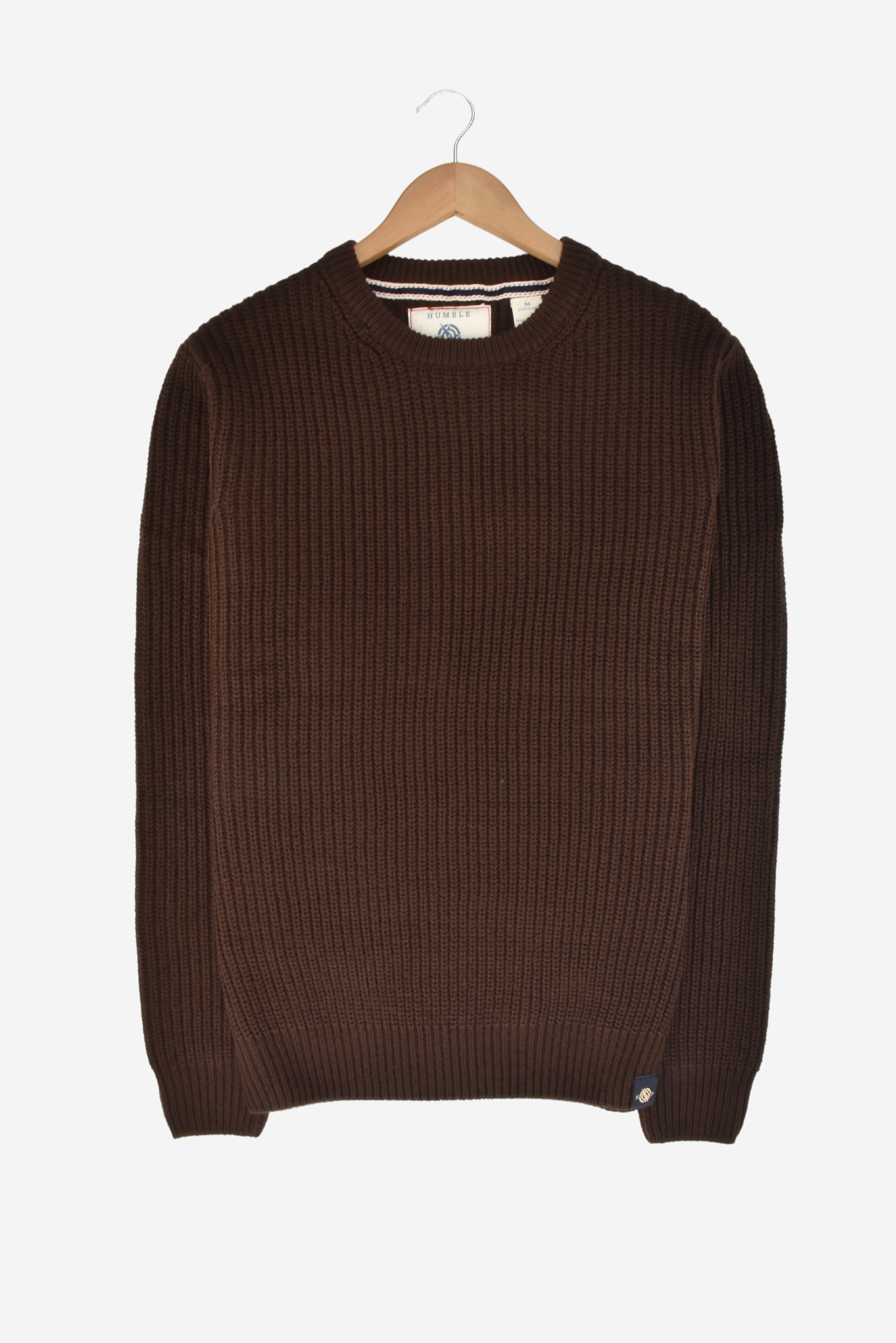 Humble Pioneer - Men's Dark Brown Fisherman Rib Crewneck - Humble Pioneer product image