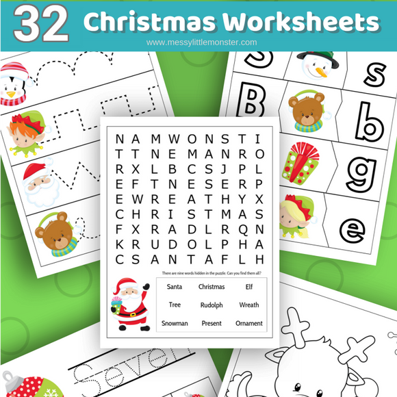 Christmas Printable Activities – Messy Little Monster Shop