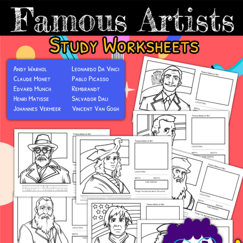 famous-artist-study-worksheets-messy-little-monster-shop