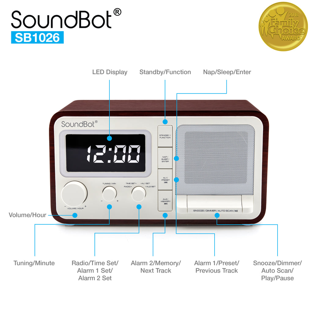 soundbot clock radio