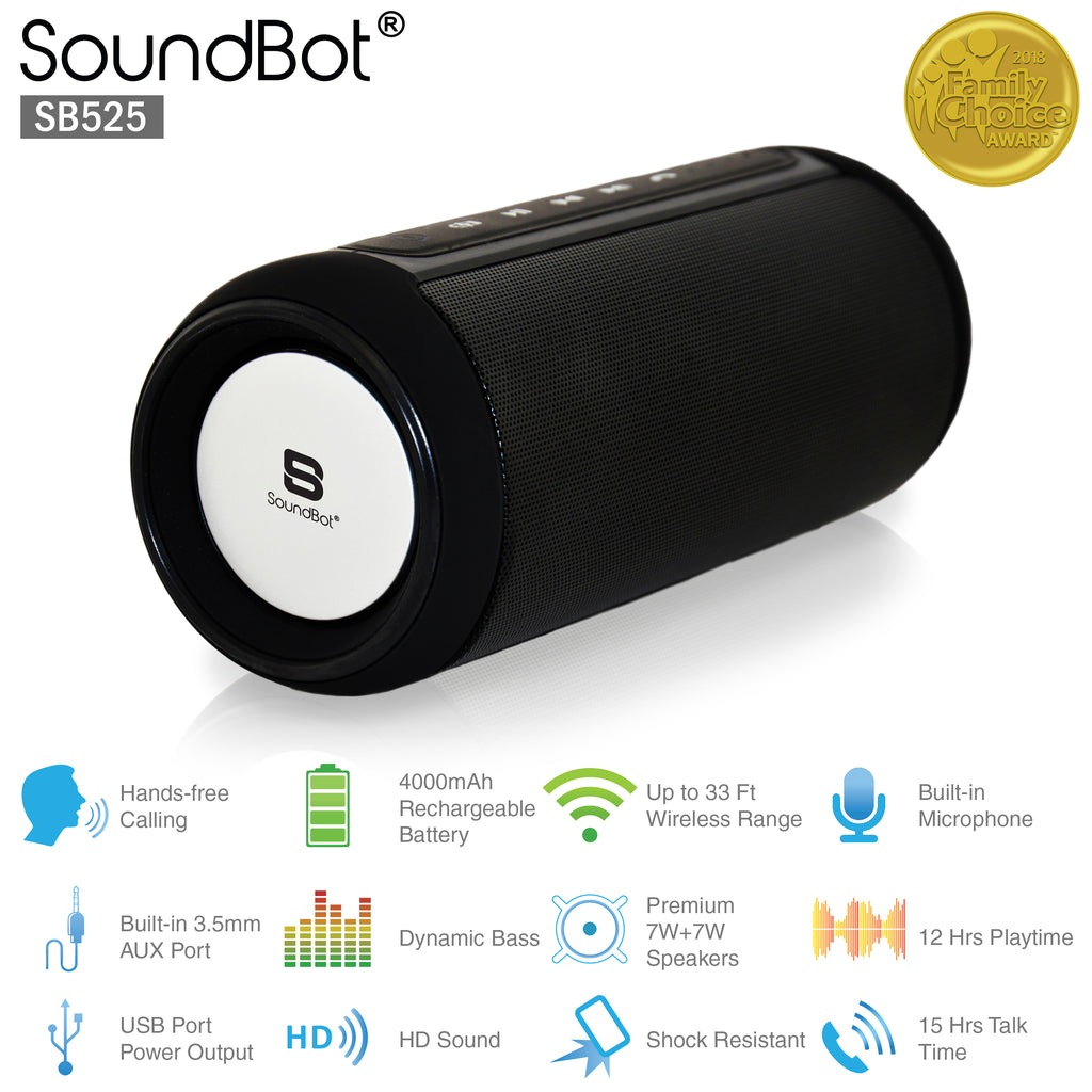 soundbot sb525 bluetooth 4.0 wireless speaker