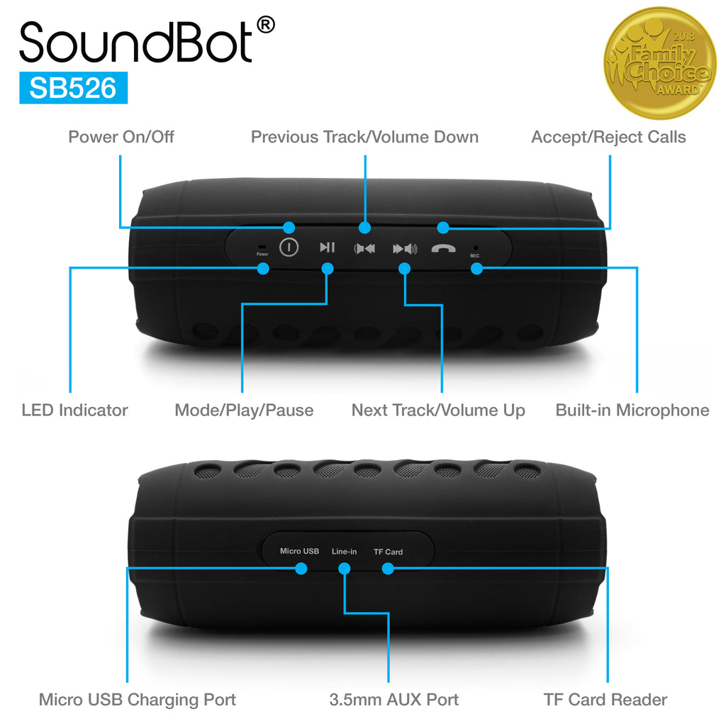 soundbot sb525 bluetooth 4.0 wireless speaker