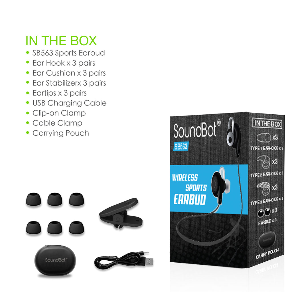 SB563 Bluetooth Stereo Sports Headset Sports Earbud | SoundBot