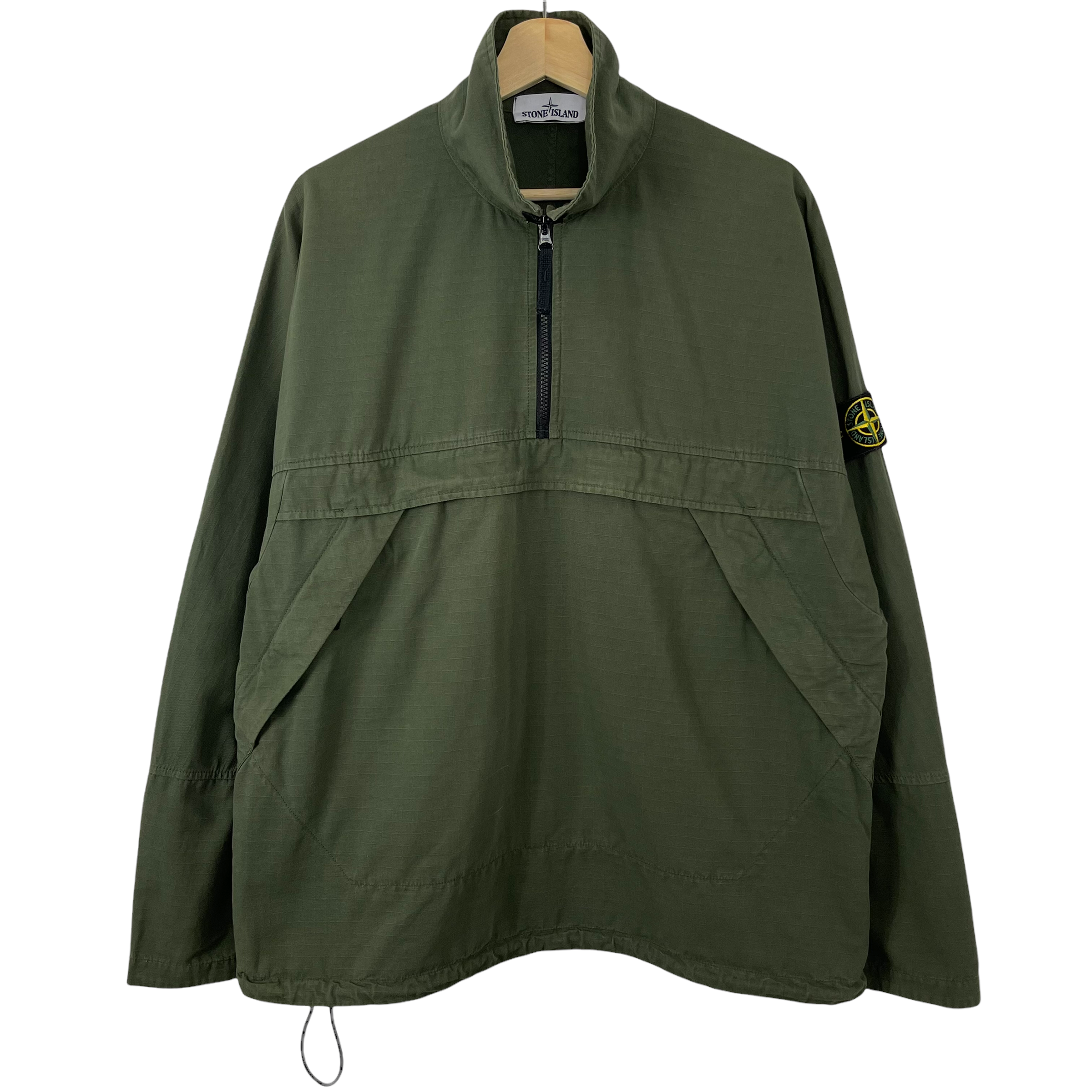 stone island quarterzip popover ripstop smock