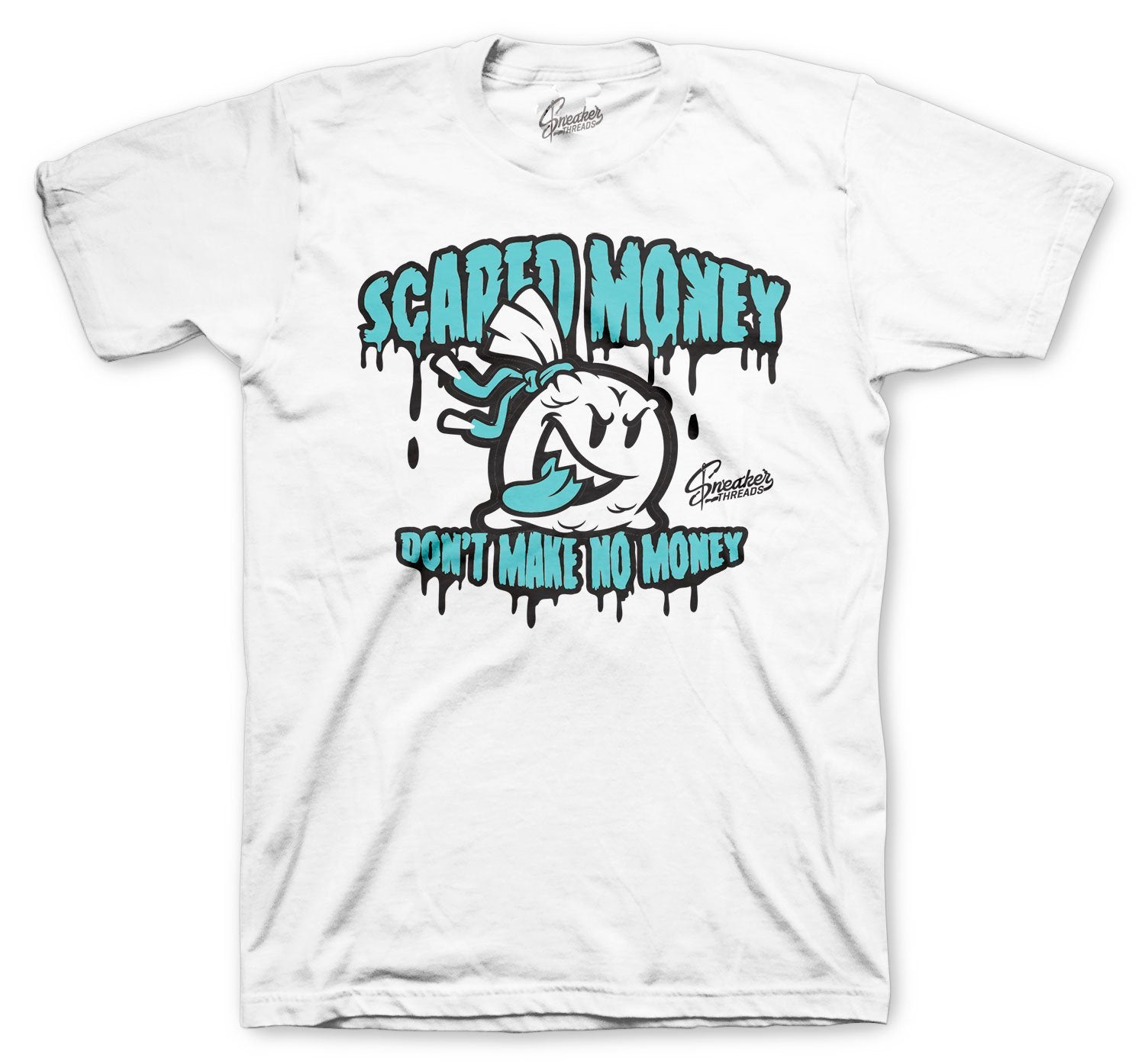 Jordan 5 Island Green Scared Money tee 