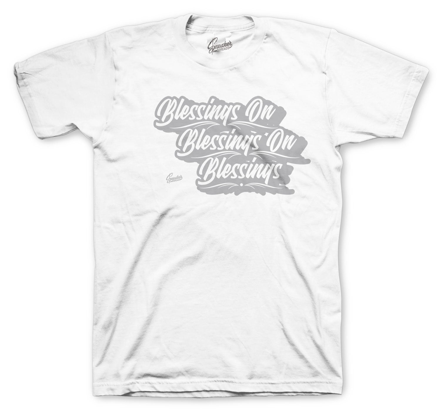 white and silver jordan shirt