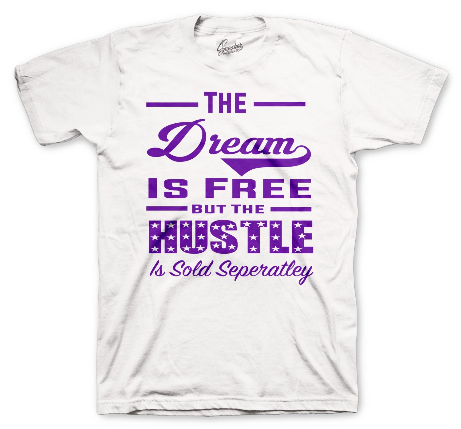 white and purple jordan 4 shirt