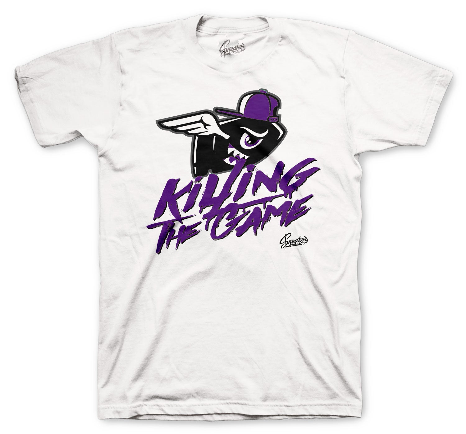 metallic purple jordan 4 shirt