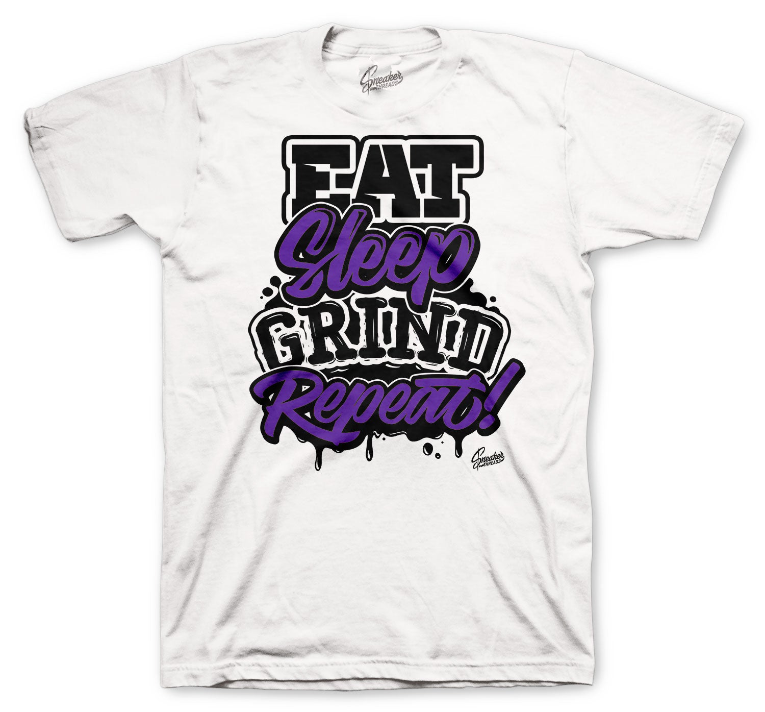 white and purple jordan shirt