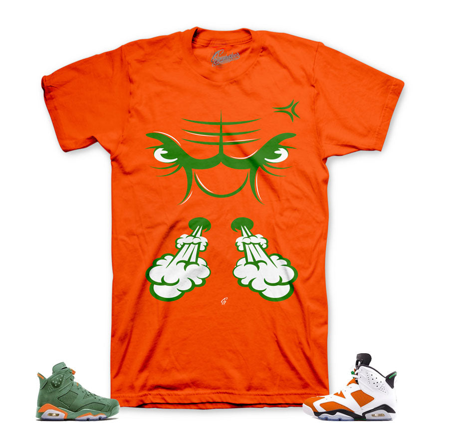 Jordan 6 gatorade tees match retro 6 be 