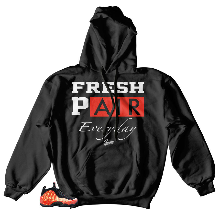 Fresh Hoodies to match Foams Habanero red