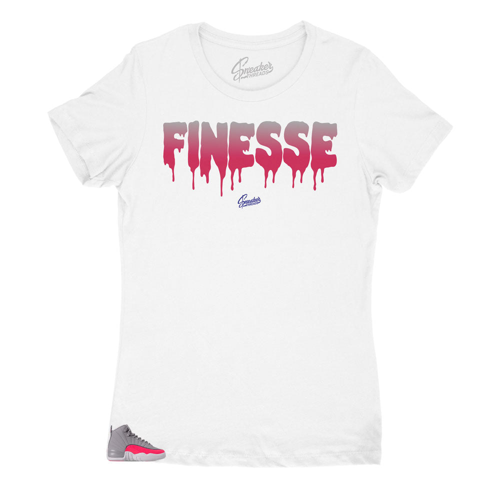 pink and white jordan shirt