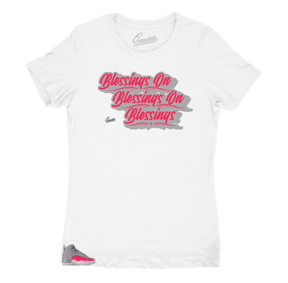 racer pink jordan 12 shirts to match