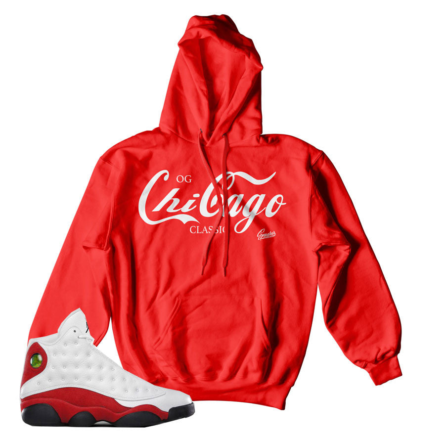 Jordan 13 OG Chicago hoodies match 