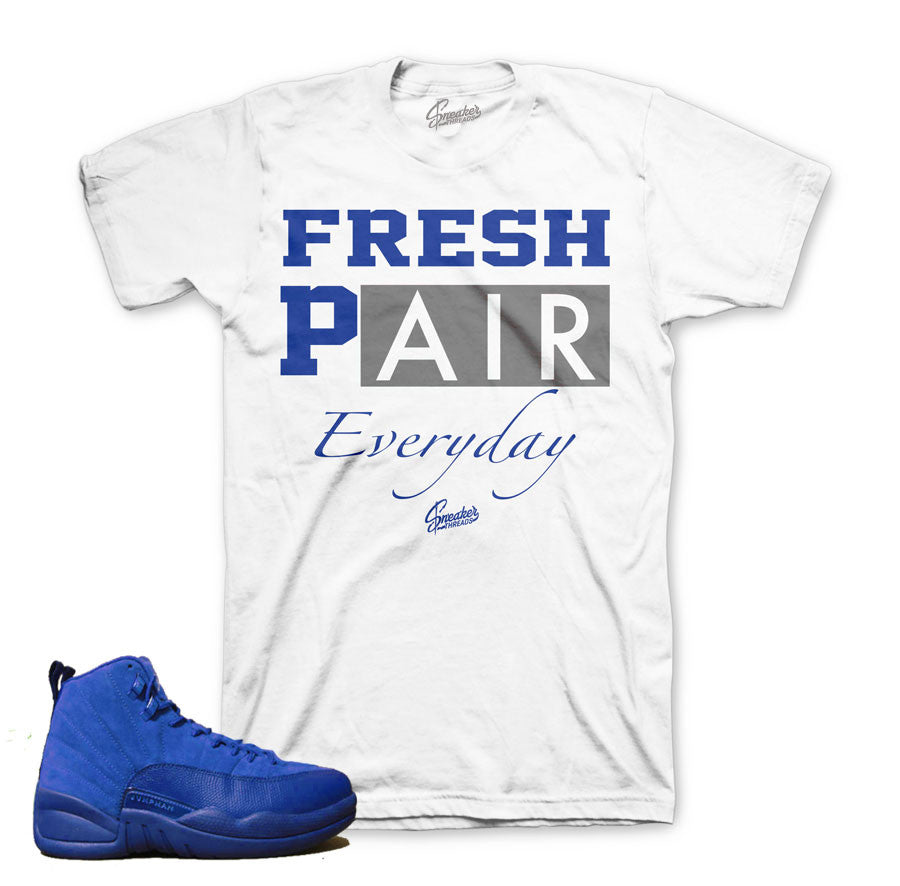 blue and white jordan shirts