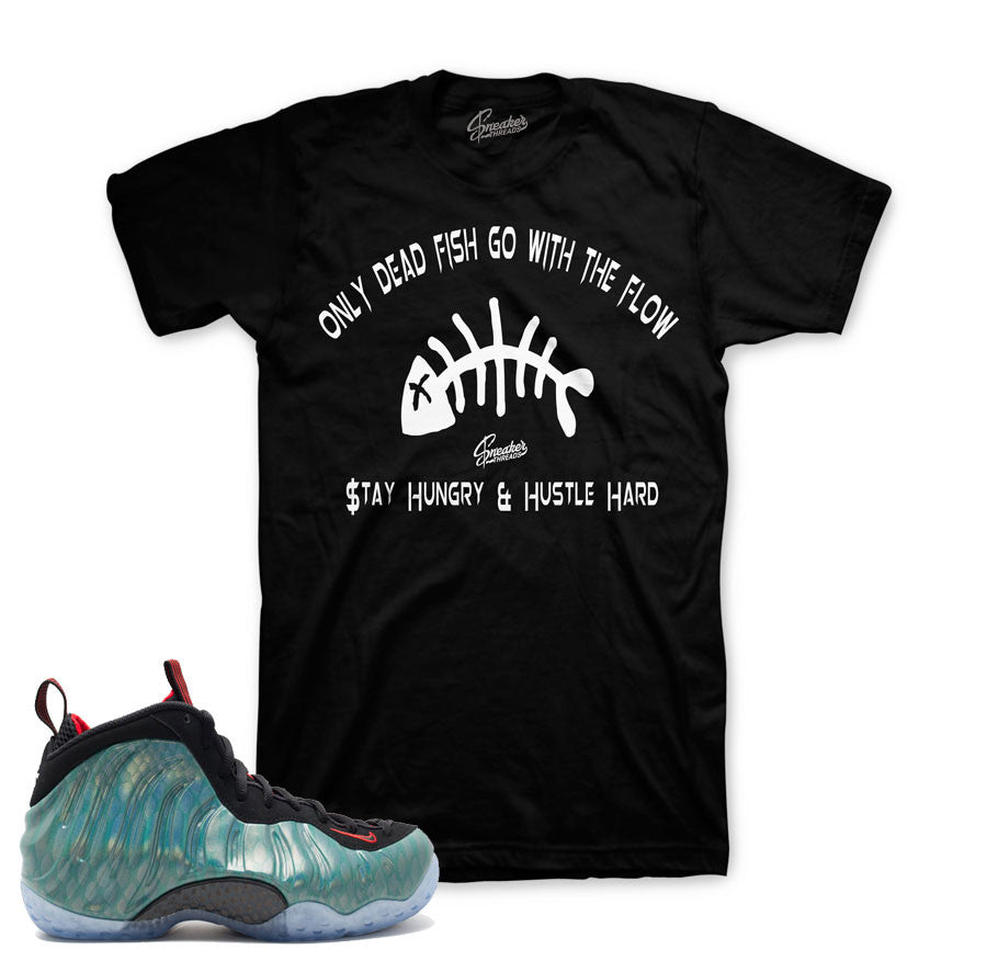 Foamposite Gone Fishing Tee Shirt Match Foam Shoes